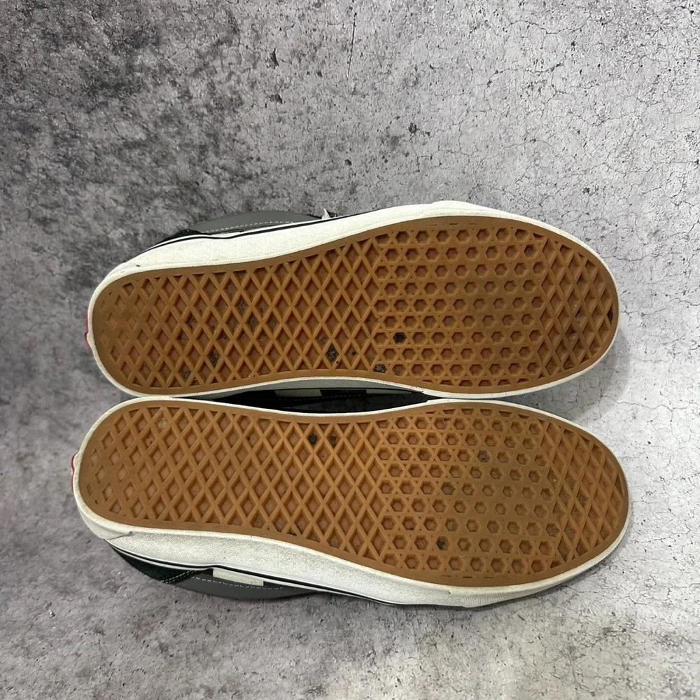 Vans Knu Skool Mens 11.5 Black Mega Check Checkerboard Skate Shoes
